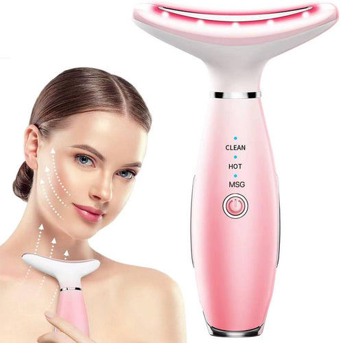 Skin Care Neck Face Massage Tool with Thermals, 3-In-1 Facial Massager