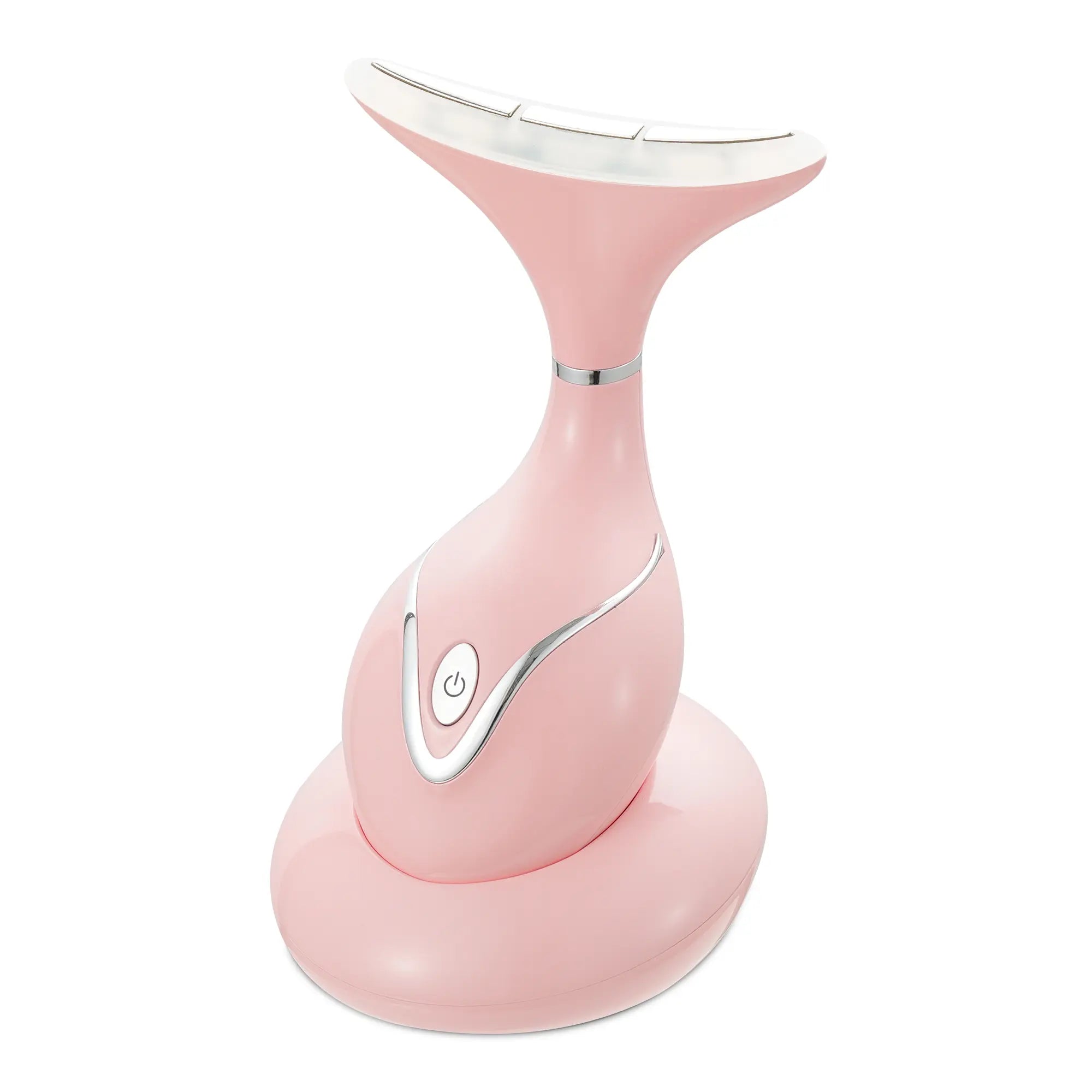 Revitalize Your Skin with the Iris Neck Face Massager - The Ultimate Pro Sculpting Tool for Glowing Radiance and Enhanced Absorption (Pink)